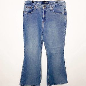 LEI Women's Denim Y2K 90s Wide Leg Flare Jeans. Size 13.